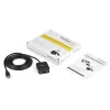 StarTech.com 1 prievado FTDI USB į nuoseklųjį RS232 adapterio kabelis su COM išlaikymu