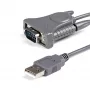 StarTech.com 3 pėdų (91 cm) 1 prievado USB–RS232 kabelis, DB9/DB25 RS232 į USB keitiklis, Prolific, USB į nuoseklųjį adapterį