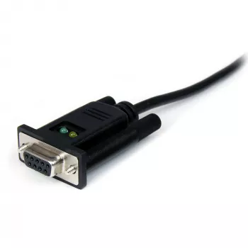 StarTech.com 1.8 m 1 prievado USB – serijinis RS232 adapteris, FTDI DB9 serijinis DCE adapterio kabelis, nulinis modemas, USB 2.0 – TAA