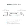 StarTech.com 1.8 m 1 prievado USB – serijinis RS232 adapteris, FTDI DB9 serijinis DCE adapterio kabelis, nulinis modemas, USB 2.0 – TAA