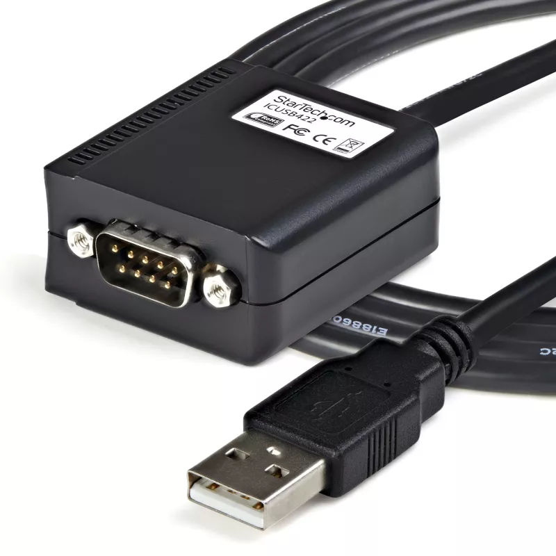 StarTech.com 1,8 m profesionalus 1 prievado RS422/485 USB nuosekliosios sąsajos kabelio adapteris su COM prievado išsaugojimu, USB į RS422 adapteris - TAA