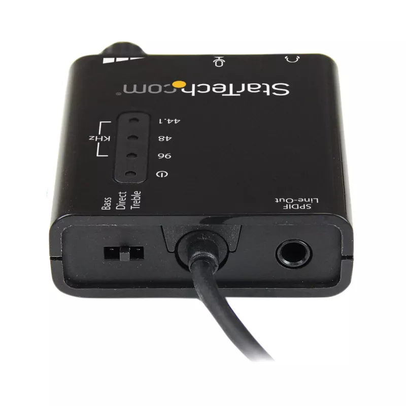 „StarTech.com“ USB stereofoninis garso adapteris, išorinė garso plokštė su SPDIF skaitmeniniu garso išėjimu ir stereofoniniu mikrofonu