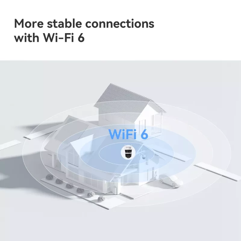 IP apsaugos kamera IMOU Cruiser Triple IPC-S7UP-11M0WED — 2880×1620, 6 mm, 8× skaitmeninis priartinimas, laidinis ir belaidis, lauko, lubų/sienos montavimas
