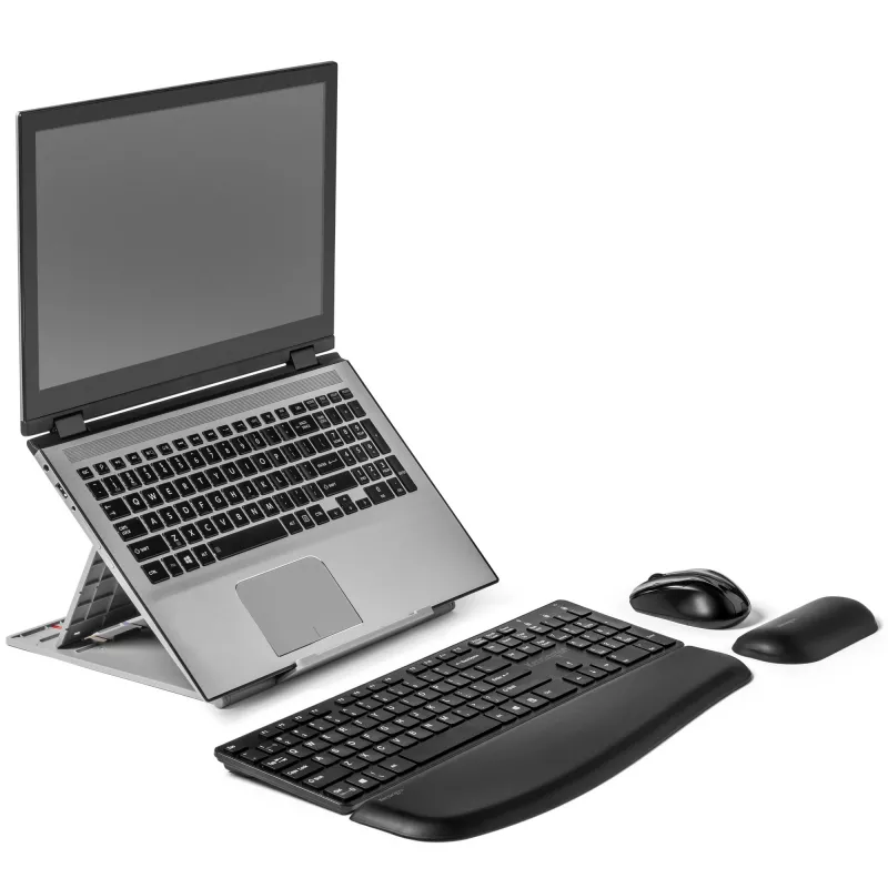 Kensington SmartFit Easy Riser Go reguliuojamas ergonominis nešiojamojo kompiuterio stovas ir aušinimo stovas nešiojamiesiems kompiuteriams iki 17 colių