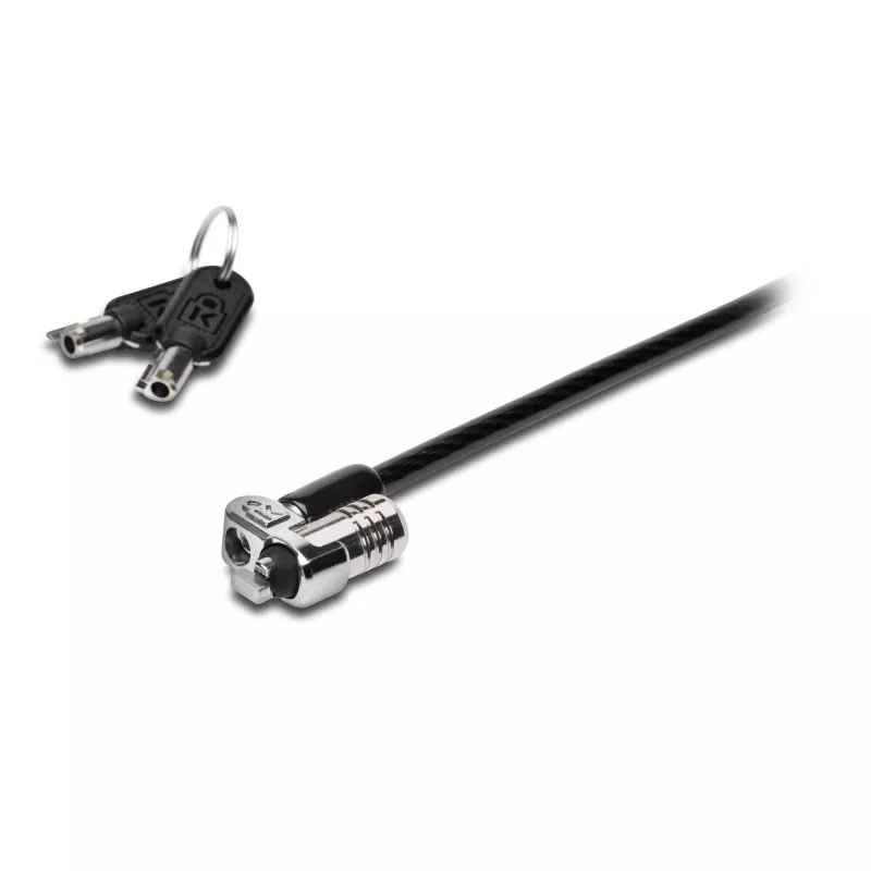 Kensington MICROSAVER 2.0 MK NEŠIOJAMOJO KOMPIUTERIO UŽRAKTAS, raktas, plienas, juoda, sidabrinė
