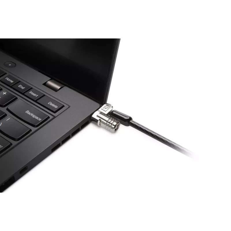 Kensington MICROSAVER 2.0 MK NEŠIOJAMOJO KOMPIUTERIO UŽRAKTAS, raktas, plienas, juoda, sidabrinė