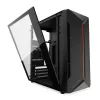 PC korpusas KRUX Astro Cube Juoda — kubo formos korpusas, palaiko micro ATX / mini‑ITX, 1 × 3,5 colio + 2 × 2,5 colio nišos, šoninis langas, maks. maitinimo blokas 28 cm, maks. aušintuvo aukštis 136 mm