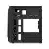PC korpusas KRUX Astro Cube Juoda — kubo formos korpusas, palaiko micro ATX / mini‑ITX, 1 × 3,5 colio + 2 × 2,5 colio nišos, šoninis langas, maks. maitinimo blokas 28 cm, maks. aušintuvo aukštis 136 mm