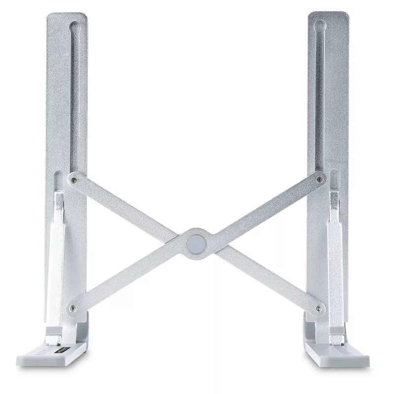 StarTech.com Sulankstomas nešiojamojo kompiuterio pakėlimo stovas, nešiojamas ergonominis aukščio reguliavimo stovas, ventiliuojamas aliuminio rėmas, atlaiko 22 svarus (10 kg), pakreipiamas / pakeliamas / pasviręs nešiojamųjų kompiuterių / planšečių stovas, sulankstoma konstrukcija
