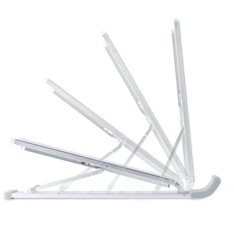 StarTech.com Sulankstomas nešiojamojo kompiuterio pakėlimo stovas, nešiojamas ergonominis aukščio reguliavimo stovas, ventiliuojamas aliuminio rėmas, atlaiko 22 svarus (10 kg), pakreipiamas / pakeliamas / pasviręs nešiojamųjų kompiuterių / planšečių stovas, sulankstoma konstrukcija