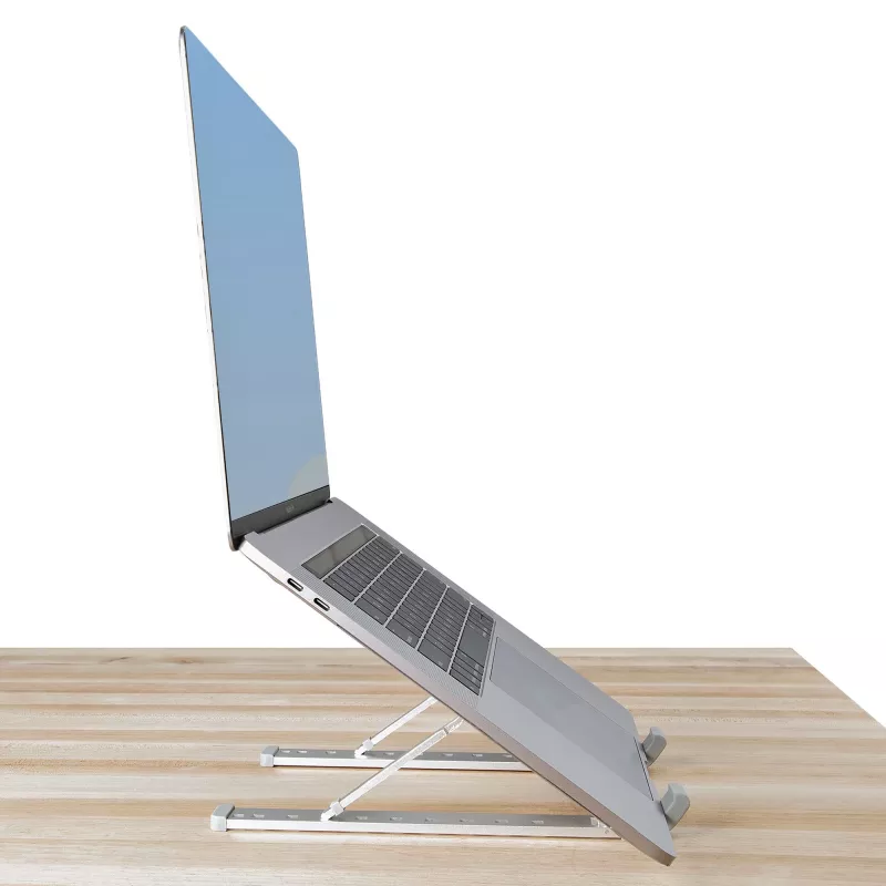 StarTech.com Sulankstomas nešiojamojo kompiuterio pakėlimo stovas, nešiojamas ergonominis aukščio reguliavimo stovas, ventiliuojamas aliuminio rėmas, atlaiko 22 svarus (10 kg), pakreipiamas / pakeliamas / pasviręs nešiojamųjų kompiuterių / planšečių stovas, sulankstoma konstrukcija
