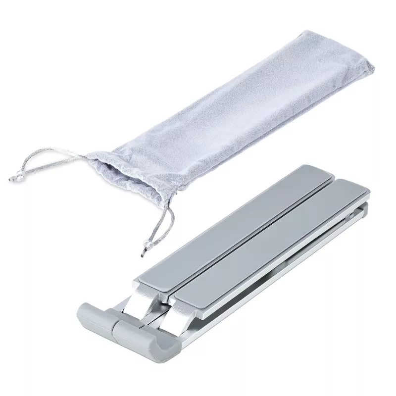 StarTech.com Sulankstomas nešiojamojo kompiuterio pakėlimo stovas, nešiojamas ergonominis aukščio reguliavimo stovas, ventiliuojamas aliuminio rėmas, atlaiko 22 svarus (10 kg), pakreipiamas / pakeliamas / pasviręs nešiojamųjų kompiuterių / planšečių stovas, sulankstoma konstrukcija