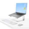StarTech.com nešiojamojo kompiuterio stovas stalui, atlaiko 5 kg/11 svarų, aliuminis, sidabrinis, ergonomiškas nešiojamojo kompiuterio pakėlimo stovas, nešiojamas nešiojamojo kompiuterio laikiklis, kompiuterio stovas, skirtas Macbook Air/Pro, Dell XPS, Lenovo