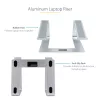StarTech.com nešiojamojo kompiuterio stovas stalui, atlaiko 5 kg/11 svarų, aliuminis, sidabrinis, ergonomiškas nešiojamojo kompiuterio pakėlimo stovas, nešiojamas nešiojamojo kompiuterio laikiklis, kompiuterio stovas, skirtas Macbook Air/Pro, Dell XPS, Lenovo
