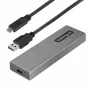 StarTech.com USB-C 10Gbps į M.2 NVMe arba M.2 SATA SSD korpusas – įrankių nereikalaujantis išorinis M.2 PCIe/SATA NGFF SSD aliuminis dėklas – USB Type-C ir USB Type-A prijungimo laidai – palaiko 2230/2242/2260/2280