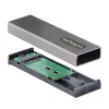 StarTech.com USB-C 10Gbps į M.2 NVMe arba M.2 SATA SSD korpusas – įrankių nereikalaujantis išorinis M.2 PCIe/SATA NGFF SSD aliuminis dėklas – USB Type-C ir USB Type-A prijungimo laidai – palaiko 2230/2242/2260/2280