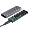 StarTech.com USB-C 10Gbps į M.2 NVMe arba M.2 SATA SSD korpusas – įrankių nereikalaujantis išorinis M.2 PCIe/SATA NGFF SSD aliuminis dėklas – USB Type-C ir USB Type-A prijungimo laidai – palaiko 2230/2242/2260/2280