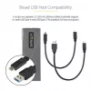 StarTech.com USB-C 10Gbps į M.2 NVMe arba M.2 SATA SSD korpusas – įrankių nereikalaujantis išorinis M.2 PCIe/SATA NGFF SSD aliuminis dėklas – USB Type-C ir USB Type-A prijungimo laidai – palaiko 2230/2242/2260/2280