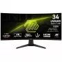 MSI MAG 346CQ kompiuterio monitorius 86,4 cm (34 colių) 3440 x 1440 pikselių „UltraWide Dual Quad HD“ LCD juodas