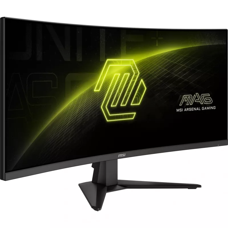 MSI MAG 346CQ kompiuterio monitorius 86,4 cm (34 colių) 3440 x 1440 pikselių „UltraWide Dual Quad HD“ LCD juodas