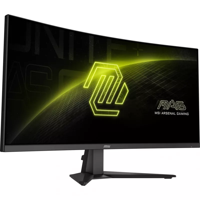 MSI MAG 346CQ kompiuterio monitorius 86,4 cm (34 colių) 3440 x 1440 pikselių „UltraWide Dual Quad HD“ LCD juodas