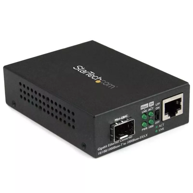 StarTech.com Gigabit Ethernet šviesolaidinis medijos keitiklis su atviru SFP lizdu