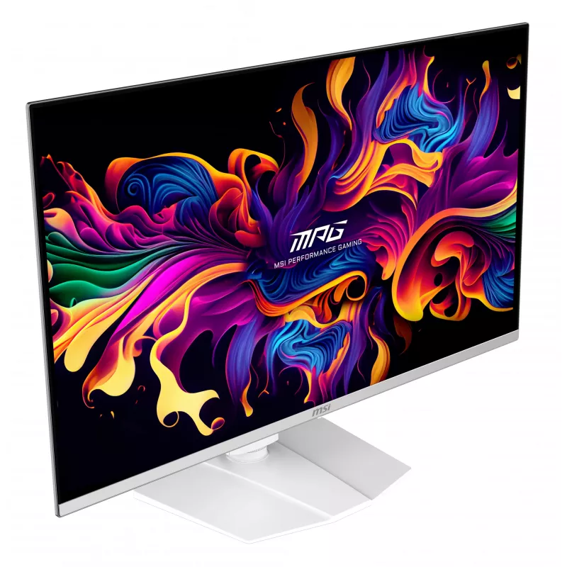 MSI MPG 321URXW QD-OLED kompiuterio monitorius 80 cm (31,5 colio) 3840 x 2160 pikselių 4K Ultra HD baltas