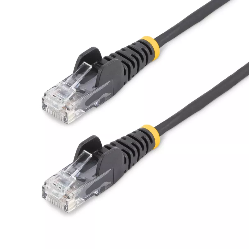 StarTech.com 1 m CAT6 laidas – plonas – belaisviai RJ45 jungtys – juodas