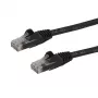 StarTech.com 10 m CAT6 eterneto kabelis – juodas CAT 6 gigabitinio eterneto laidas – 250 MHz 100 W PoE RJ45 UTP tinklo / pataisų laidas be užkliuvimų su įtempimo sumažinimu, individualiai išbandytas