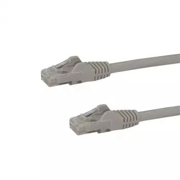 StarTech.com 10 m CAT6 eterneto kabelis – pilkas CAT 6 Gigabit Ethernet laidas – 250MHz 100W PoE RJ45 UTP tinklo/komutacinis kabelis be užkliuvimų su įtempimo sumažinimu, individualiai patikrintas