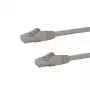 StarTech.com 10 m CAT6 eterneto kabelis – pilkas CAT 6 Gigabit Ethernet laidas – 250MHz 100W PoE RJ45 UTP tinklo/komutacinis kabelis be užkliuvimų su įtempimo sumažinimu, individualiai patikrintas