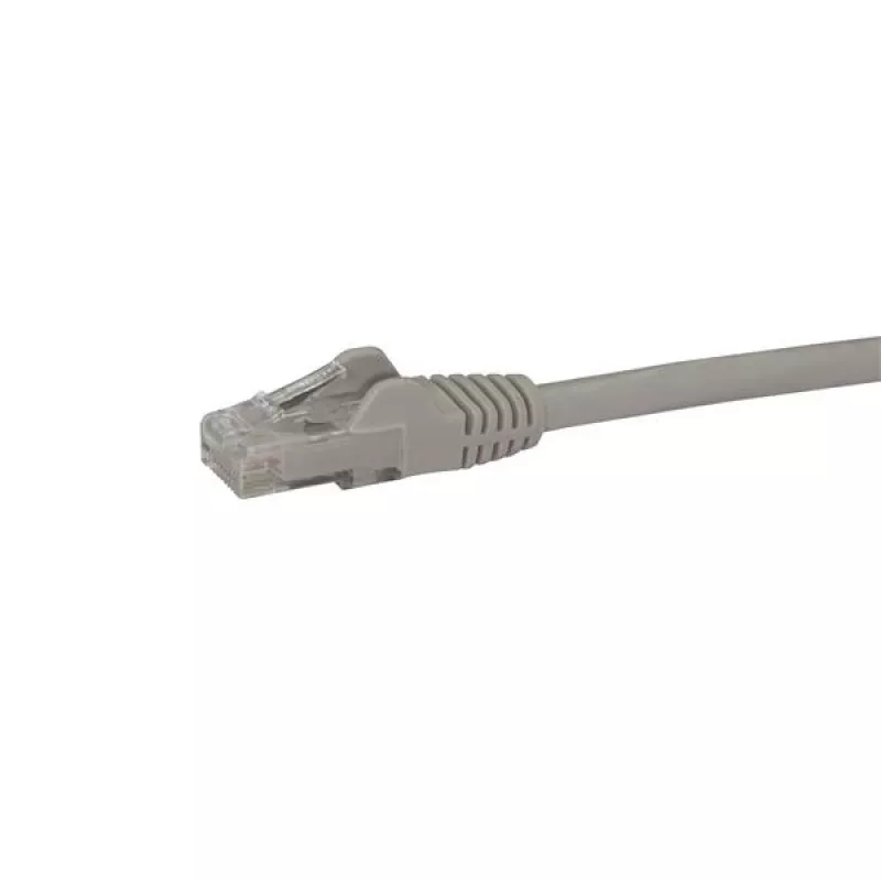 StarTech.com 10 m CAT6 eterneto kabelis – pilkas CAT 6 Gigabit Ethernet laidas – 250MHz 100W PoE RJ45 UTP tinklo/komutacinis kabelis be užkliuvimų su įtempimo sumažinimu, individualiai patikrintas