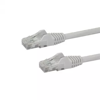 StarTech.com 10 m CAT6 eterneto laidas – baltas CAT 6 gigabito eterneto laidas – 250 MHz 100 W PoE RJ45 UTP tinklo/komutacinis kabelis be užkabinimų su įtempimo sumažinimu, individualiai tikrintas