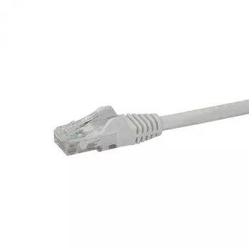 StarTech.com 10 m CAT6 eterneto laidas – baltas CAT 6 gigabito eterneto laidas – 250 MHz 100 W PoE RJ45 UTP tinklo/komutacinis kabelis be užkabinimų su įtempimo sumažinimu, individualiai tikrintas