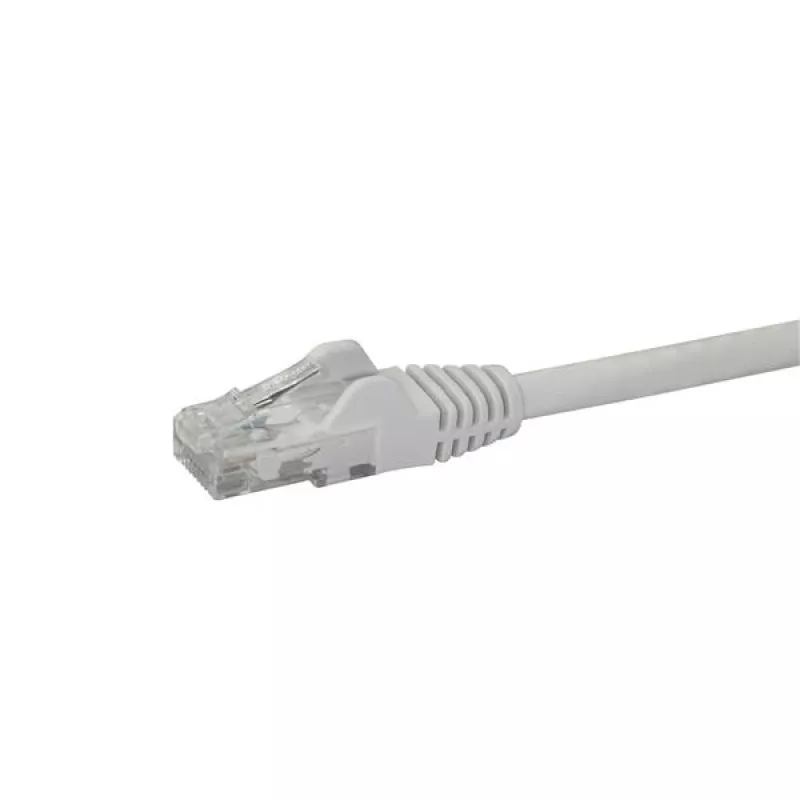 StarTech.com 10 m CAT6 eterneto laidas – baltas CAT 6 gigabito eterneto laidas – 250 MHz 100 W PoE RJ45 UTP tinklo/komutacinis kabelis be užkabinimų su įtempimo sumažinimu, individualiai tikrintas