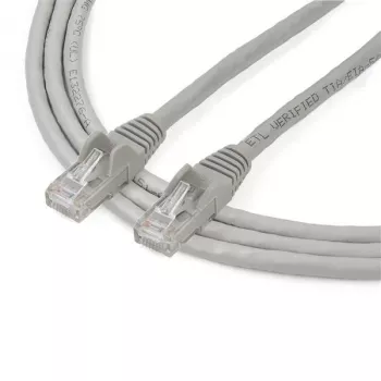 StarTech.com 2m CAT6 Ethernet kabelis – Pilkas CAT 6 Gigabit Ethernet laidas – 250MHz 100W PoE RJ45 UTP tinklo/komutacinis kabelis be užkabinimų su įtempimo sumažinimu, individualiai testuotas