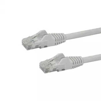 StarTech.com 7 m CAT6 eterneto kabelis – baltas CAT 6 Gigabit Ethernet laidas – 250 MHz 100 W PoE RJ45 UTP tinklo / komutacinis kabelis su apsauga nuo užsikabinimo ir tempimo sumažinimu, išbandytas individualiai