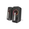 GENESIS Helium 100 BT RGB garsiakalbių rinkinys 10 W Kompiuteriui/Nešiojamam kompiuteriui Juoda, Sidabrinė 2.0 kanalai Bluetooth