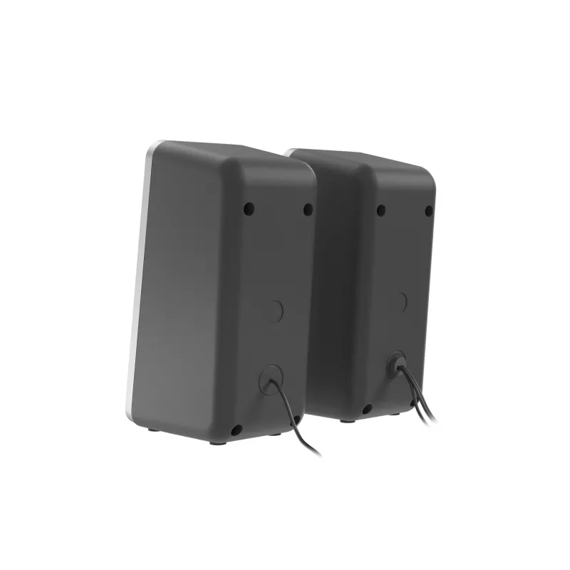 GENESIS Helium 100 BT RGB garsiakalbių rinkinys 10 W Kompiuteriui/Nešiojamam kompiuteriui Juoda, Sidabrinė 2.0 kanalai Bluetooth