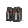 GENESIS Helium 100 BT RGB garsiakalbių rinkinys 10 W Kompiuteriui/Nešiojamam kompiuteriui Juoda, Sidabrinė 2.0 kanalai Bluetooth