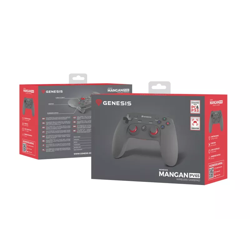 GENESIS PV65 juodas RF žaidimų pultelis analoginis / skaitmeninis PC, PlayStation 3