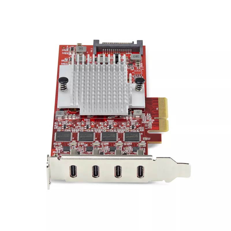 StarTech.com 4 prievadų USB Type-C PCIe kortelė, USB 3.2 10 Gbps, USB-C PCI Express išplėtimo kortelė, 4 nepriklausomi USB valdikliai, Windows/Linux/macOS, atitinka TAA