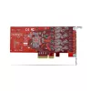 StarTech.com 4 prievadų USB Type-C PCIe kortelė, USB 3.2 10 Gbps, USB-C PCI Express išplėtimo kortelė, 4 nepriklausomi USB valdikliai, Windows/Linux/macOS, atitinka TAA