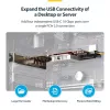 StarTech.com 4 prievadų USB Type-C PCIe kortelė, USB 3.2 10 Gbps, USB-C PCI Express išplėtimo kortelė, 4 nepriklausomi USB valdikliai, Windows/Linux/macOS, atitinka TAA