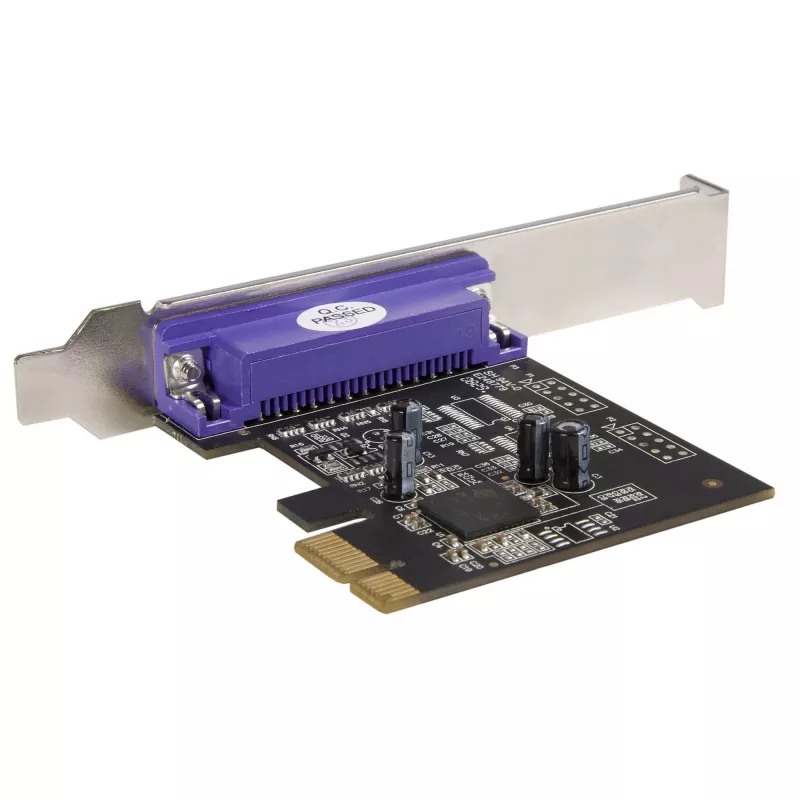 StarTech.com 1 prievado lygiagrečioji PCIe kortelė - PCI Express į lygiagrečią DB25 adapterio kortelę - Stalinio kompiuterio išplėtimo LPT valdiklis spausdintuvams, skaitytuvams ir braižytuvams - SPP/ECP - standartinis/žemo profilio