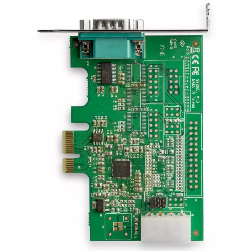 StarTech.com 1 prievado PCI Express RS232 nuosekliojo prievado adapterio kortelė - PCIe RS232 nuosekliojo prievado pagrindinio valdiklio kortelė - PCIe į nuoseklųjį DB9 - 16950 UART - žemo profilio išplėtimo kortelė - Windows ir Linux