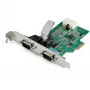 StarTech.com 2 prievadų PCI Express RS232 nuosekliojo prievado adapterio kortelė - PCIe RS232 nuosekliojo prievado valdiklio kortelė - PCIe į dviejų nuosekliųjų DB9 prievadų kortelę - 16950 UART - Išplėtimo kortelė - Windows ir Linux