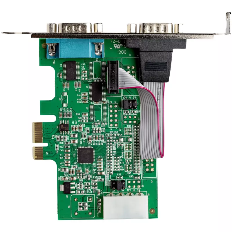 StarTech.com 2 prievadų PCI Express RS232 nuosekliojo prievado adapterio kortelė - PCIe RS232 nuosekliojo prievado valdiklio kortelė - PCIe į dviejų nuosekliųjų DB9 prievadų kortelę - 16950 UART - Išplėtimo kortelė - Windows ir Linux