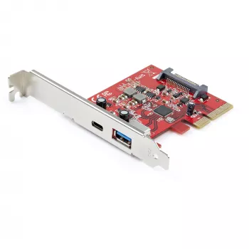 StarTech.com 2 prievadų 10 Gbps USB-A ir USB-C PCIe kortelė – USB 3.1 Gen 2 PCI Express Type C/A prieglobos valdiklio kortelės adapteris – USB 3.2 Gen 2x1 PCIe plėtotės pridėtinė kortelė – Windows, macOS, Linux