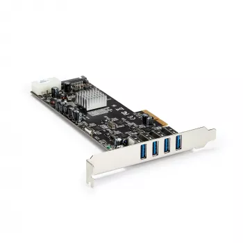 StarTech.com 4 prievadų USB 3.0 PCIe plokštė su 4 atskirais 5 Gbps kanalais (USB 3.1 Gen 1) – UASP – SATA / LP4 maitinimas – PCI Express adapterio plokštė